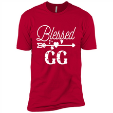Load image into Gallery viewer, Blessed GG Christmas Mother’s Day Birthday Grandma - Premium Short Sleeve T-Shirt