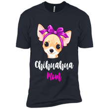 Load image into Gallery viewer, Chihuahua Mom With Purple Hairpin Funny mother’s day Gift For Dog Lovers - Premium Short Sleeve T-Shirt