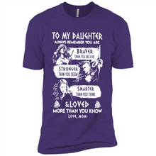 Load image into Gallery viewer, Always Remember Daughter Mom Viking - Premium Short Sleeve T-Shirt