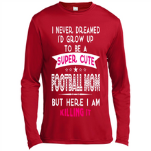 Load image into Gallery viewer, A Super cute Football Mom Mother’s Day Gift ideas Funny - Canvas Long Sleeve T-Shirt