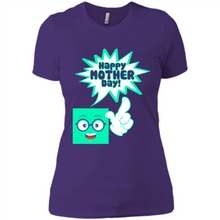 Load image into Gallery viewer, Cute Emoji With Heart Balloon Happy Mother Day - Ladies' Boyfriend T-Shirt