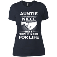 Load image into Gallery viewer, Aunt And Niece – Best Partners In Crime For Life, Best mother’s day - Ladies' Boyfriend T-Shirt
