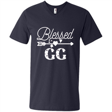 Load image into Gallery viewer, Blessed GG Christmas Mother’s Day Birthday Grandma - Men's V-Neck