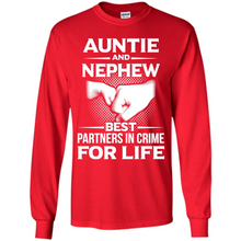 Load image into Gallery viewer, Auntie And Nephew – Best Partners In Crime For Life, Best mother’s day - Long Sleeve T-Shirt