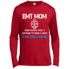 Load image into Gallery viewer, Emt Mom Some People Wait A Lifetime To Meet A Hero I Raised Mine Mother Day - Canvas Long Sleeve T-Shirt