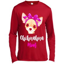 Load image into Gallery viewer, Chihuahua Mom With Purple Hairpin Funny mother’s day Gift For Dog Lovers - Canvas Long Sleeve T-Shirt