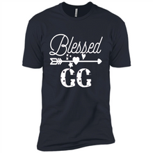 Load image into Gallery viewer, Blessed GG Christmas Mother’s Day Birthday Grandma - Premium Short Sleeve T-Shirt