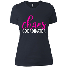 Load image into Gallery viewer, Chaos Coordinator mom is boss Mothers Day - Ladies' Boyfriend T-Shirt