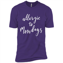 Load image into Gallery viewer, Allergic To Mondays T-Shirt Funny Women’s Mom Mama Mother - Premium Short Sleeve T-Shirt