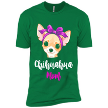 Load image into Gallery viewer, Chihuahua Mom With Purple Hairpin Funny mother’s day Gift For Dog Lovers - Premium Short Sleeve T-Shirt