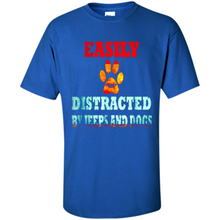 Load image into Gallery viewer, Easily Distracted By Jeeps And Dogs gift shirt for dog mom - Shirt