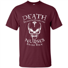 Load image into Gallery viewer, Death Smiles At Everyone Nurses Smile Back Shirt Mothers Day - Shirt