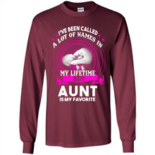 Load image into Gallery viewer, Aunt Is My Favorite Name Sweatshirt Mother’s Day Best Gift - Long Sleeve T-Shirt