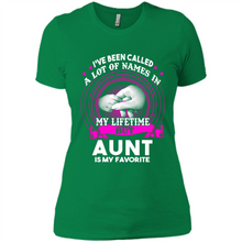 Load image into Gallery viewer, Aunt Is My Favorite Name Sweatshirt Mother’s Day Best Gift - Ladies' Boyfriend T-Shirt