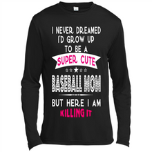 Load image into Gallery viewer, A Super cute Baseball Mom Mother’s Day Gift ideas Funny - Canvas Long Sleeve T-Shirt