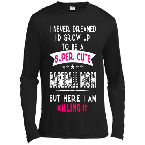 A Super cute Baseball Mom Mother’s Day Gift ideas Funny - Canvas Long Sleeve T-Shirt
