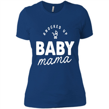 Load image into Gallery viewer, Baby Mama Tee Mother’s Day - Ladies' Boyfriend T-Shirt