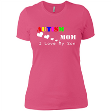 Load image into Gallery viewer, Autism mon t shirt Mothers Day - Ladies' Boyfriend T-Shirt