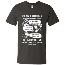 Load image into Gallery viewer, Always Remember Daughter Mom Viking - Men's V-Neck