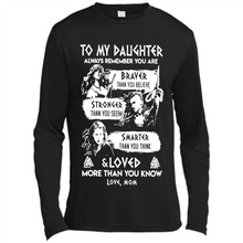 Load image into Gallery viewer, Always Remember Daughter Mom Viking - Canvas Long Sleeve T-Shirt