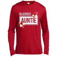 Load image into Gallery viewer, Blessed Auntie Funny Mother’s Day, Birthday Gift For Beloved Aunt - Canvas Long Sleeve T-Shirt