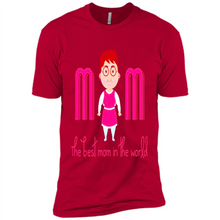 Load image into Gallery viewer, Best Mom World Cartoon Mother’s Day - Premium Short Sleeve T-Shirt