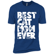 Load image into Gallery viewer, BEST CAT MOM EVER A LIFE WITH CATS - Premium Short Sleeve T-Shirt