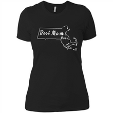 Load image into Gallery viewer, Best Mom Ever Shirt Massachusetts Mothers Day - Ladies' Boyfriend T-Shirt