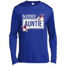 Load image into Gallery viewer, Blessed Auntie Funny Mother’s Day, Birthday Gift For Beloved Aunt - Canvas Long Sleeve T-Shirt