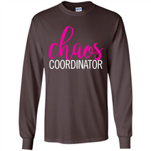 Load image into Gallery viewer, Chaos Coordinator mom is boss Mothers Day - Long Sleeve T-Shirt