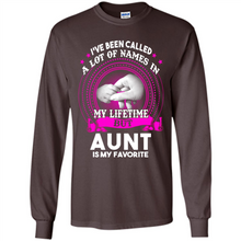 Load image into Gallery viewer, Aunt Is My Favorite Name Sweatshirt Mother’s Day Best Gift - Long Sleeve T-Shirt