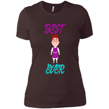 Load image into Gallery viewer, Best Mom Ever Cartoon Mother’s Day - Ladies' Boyfriend T-Shirt