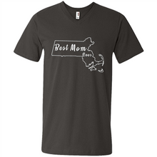 Load image into Gallery viewer, Best Mom Ever Shirt Massachusetts Mothers Day - Men's V-Neck