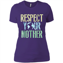 Load image into Gallery viewer, Earth Day Shirt Respect Your Mother Vintage - Ladies' Boyfriend T-Shirt