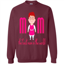 Load image into Gallery viewer, Best Mom World Cartoon Mother’s Day - Sweatshirt