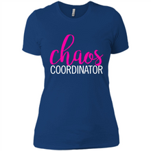 Load image into Gallery viewer, Chaos Coordinator mom is boss Mothers Day - Ladies' Boyfriend T-Shirt