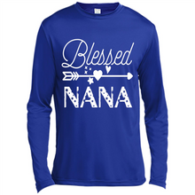 Load image into Gallery viewer, Blessed Nana Christmas Mother’s Day Birthday Grandma - Canvas Long Sleeve T-Shirt