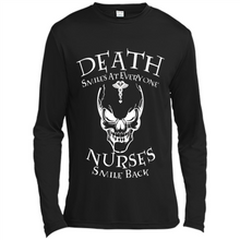 Load image into Gallery viewer, Death Smiles At Everyone Nurses Smile Back Shirt Mothers Day - Canvas Long Sleeve T-Shirt