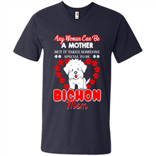 Load image into Gallery viewer, Any Woman Can Be A Mother But It Takes Someone Bichon Mom - Men's V-Neck