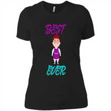 Load image into Gallery viewer, Best Mom Ever Cartoon Mother’s Day - Ladies' Boyfriend T-Shirt