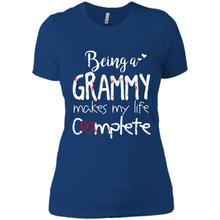 Load image into Gallery viewer, Being A Grandmy Makes My Life Complete – Memorable Mother’s Day Gift For Grandmother - Ladies' Boyfriend T-Shirt