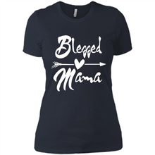 Load image into Gallery viewer, Blessed Mama – Funny And Novelty Gift On Mother’s Day - Ladies' Boyfriend T-Shirt