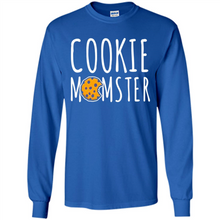 Load image into Gallery viewer, Cookie Momster shirt Mother’s day shirt Baking mom - Long Sleeve T-Shirt