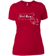 Load image into Gallery viewer, Best Mom Ever Shirt Massachusetts Mothers Day - Ladies' Boyfriend T-Shirt