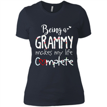 Load image into Gallery viewer, Being A Grandmy Makes My Life Complete – Memorable Mother’s Day Gift For Grandmother - Ladies' Boyfriend T-Shirt