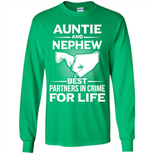 Load image into Gallery viewer, Auntie And Nephew – Best Partners In Crime For Life, Best mother’s day - Long Sleeve T-Shirt