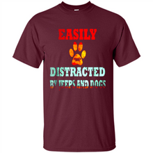 Load image into Gallery viewer, Easily Distracted By Jeeps And Dogs gift shirt for dog mom - Shirt