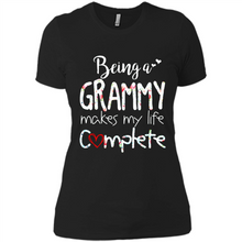Load image into Gallery viewer, Being A Grandmy Makes My Life Complete – Memorable Mother’s Day Gift For Grandmother - Ladies' Boyfriend T-Shirt