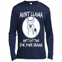 Load image into Gallery viewer, Aunt Llama – Ain’t Got Time For Your Drama – Best Mother’s Day Gift For Auntie - Canvas Long Sleeve T-Shirt