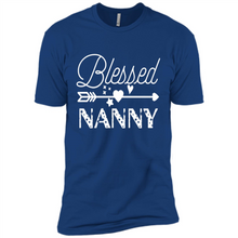 Load image into Gallery viewer, Blessed Nanny Christmas Mother’s Day Birthday Grandma - Premium Short Sleeve T-Shirt